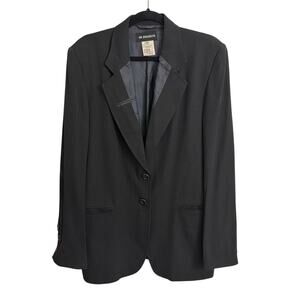 Ann Demeulemeester Blazer Mens 42 Black Single Breasted Virgin Wool